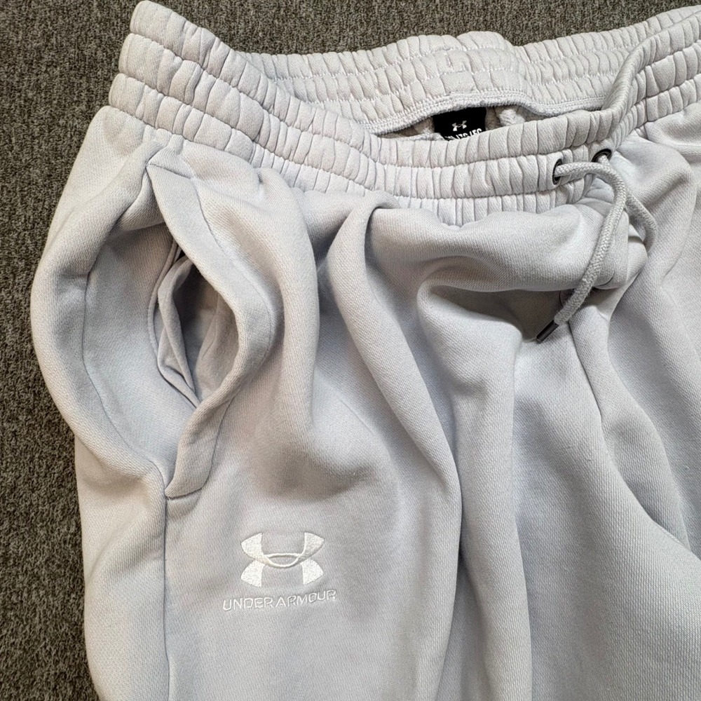 Under Armour Mens XL Rival Fleece Joggers Sweatpants Drawstring Pants - Picture 6 of 9